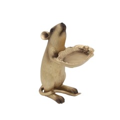 GOLD RAT WITH PLATE 